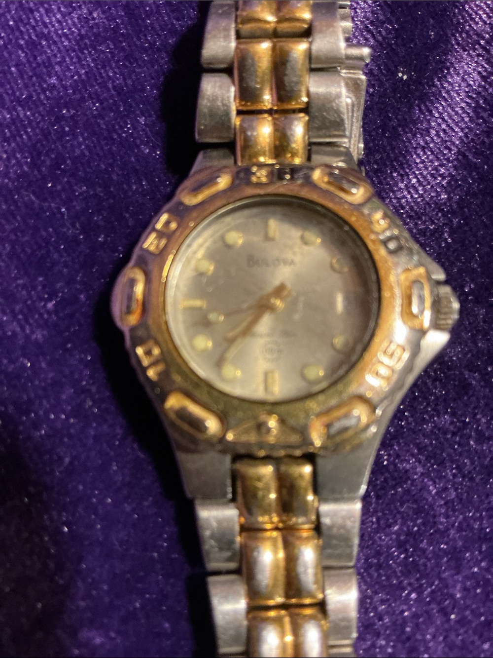 Two-Tone Gold & Silver Bracelet Watch